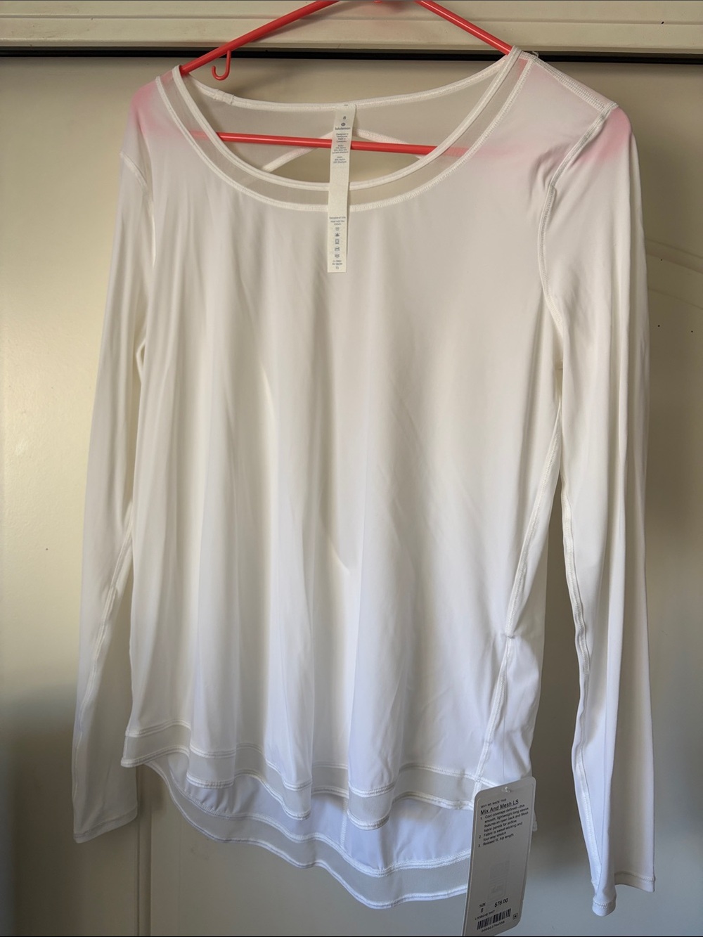 lululemon athletica White Long-Sleeve Layered Hem Tee